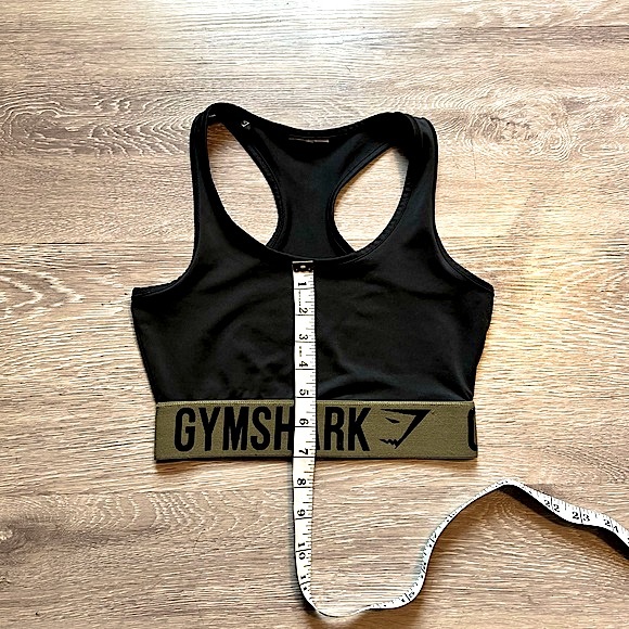 GYMSHARK • Low Support Black Sports Bra / Crop Top • Size Small/Medium • Black - Picture 10 of 14